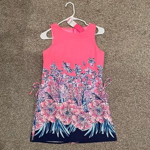 Lilly Pulitzer Donna romper in pink tropics lucky lady engineered romper